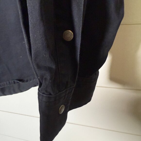 Lauren Ralph Lauren Safari Shirt with Pockets Black Size Large Vintage - Picture 8 of 9